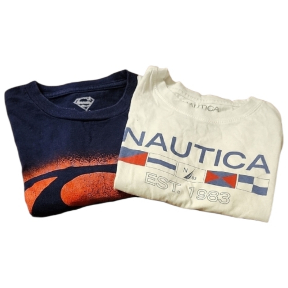 Nautica Kids' Navy and White Graphic Tees